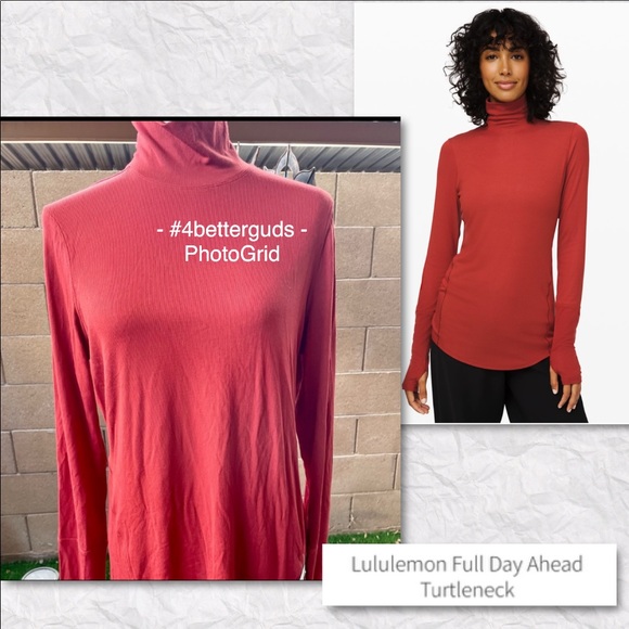 rust colored mock turtleneck